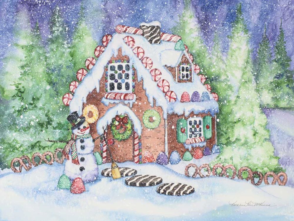 Gingerbread House art print by Kathleen Parr McKenna for $57.95 CAD