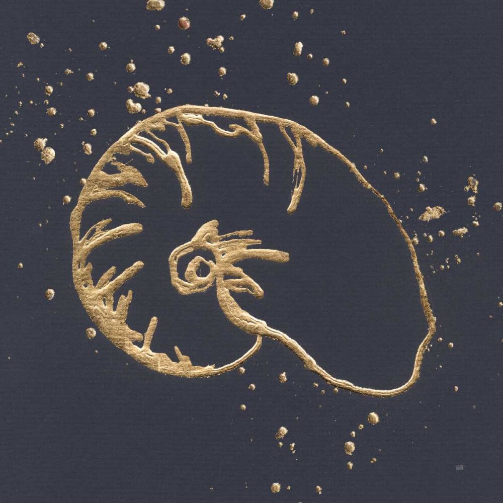 Gold Nautilus I art print by Chris Paschke for $57.95 CAD