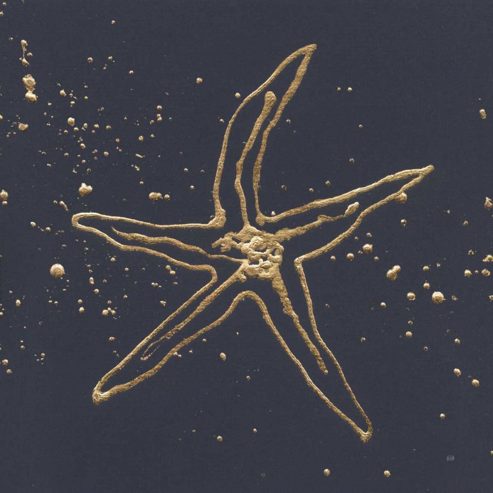 Gold Starfish II art print by Chris Paschke for $57.95 CAD