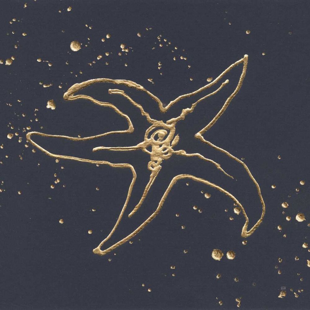 Gold Starfish III art print by Chris Paschke for $57.95 CAD