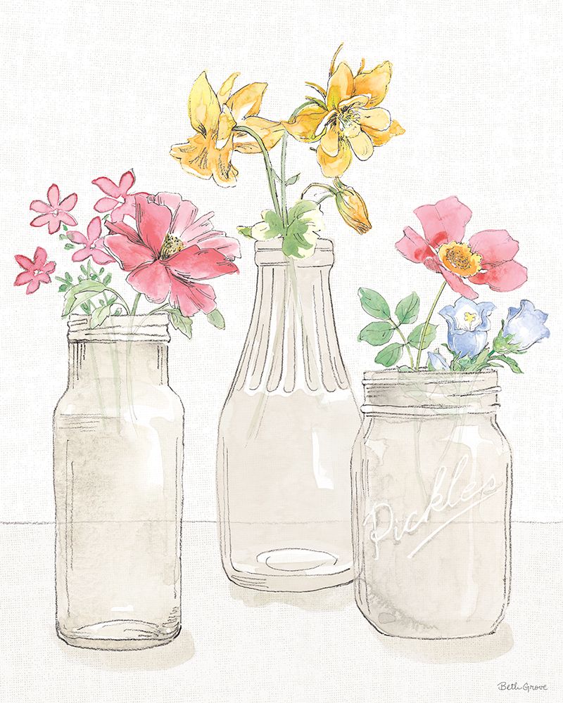Peaceful Petals III art print by Beth Grove for $57.95 CAD