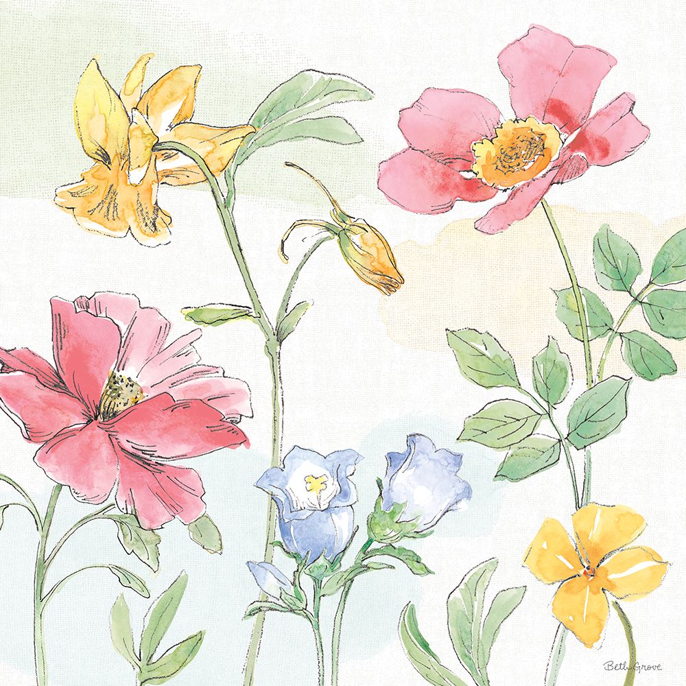Peaceful Petals VIII art print by Beth Grove for $57.95 CAD