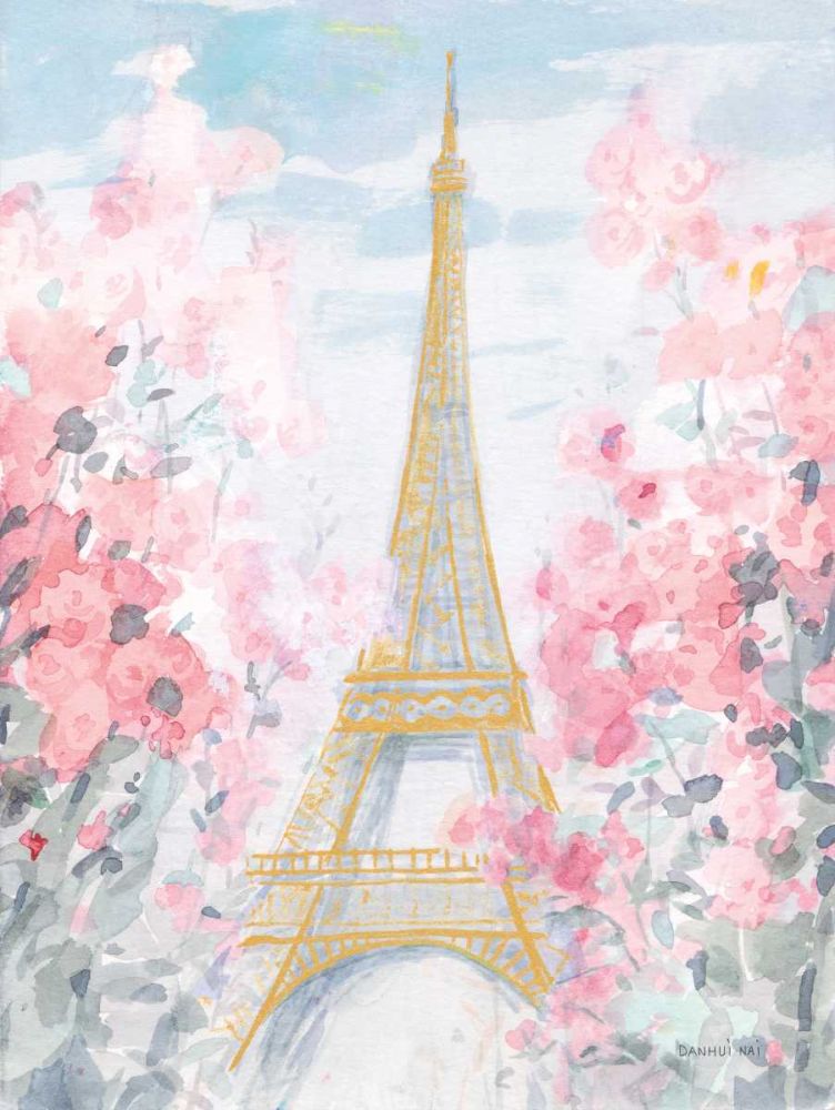 Pastel Paris III art print by Danhui Nai for $57.95 CAD
