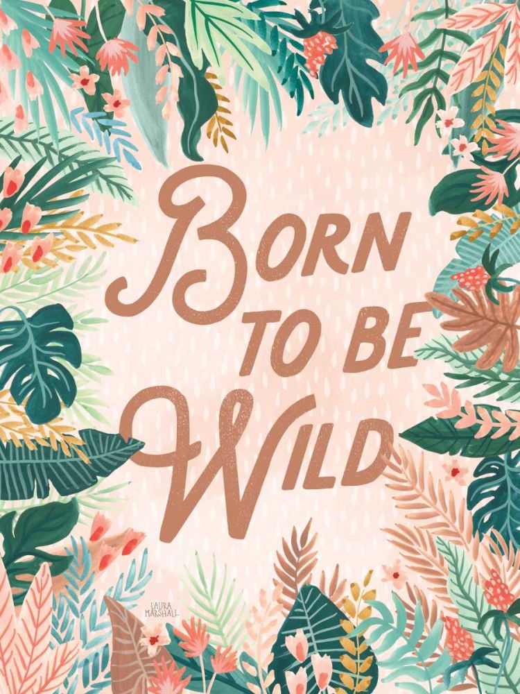 Jungle Hangout VI Born to be Wild art print by Laura Marshall for $57.95 CAD