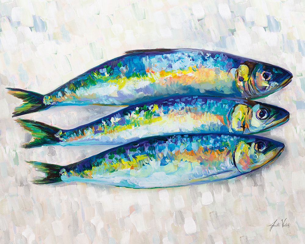 Fish Trio art print by Jeanette Vertentes for $57.95 CAD