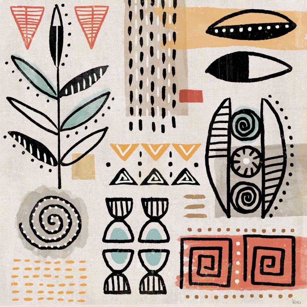 Tribal Tones V art print by Veronique Charron for $57.95 CAD