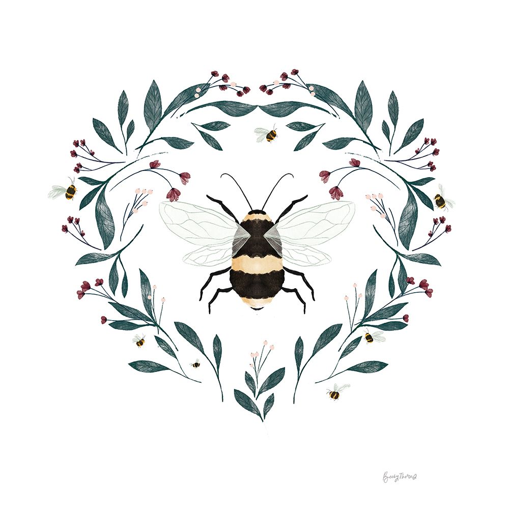 Bees VI art print by Becky Thorns for $57.95 CAD