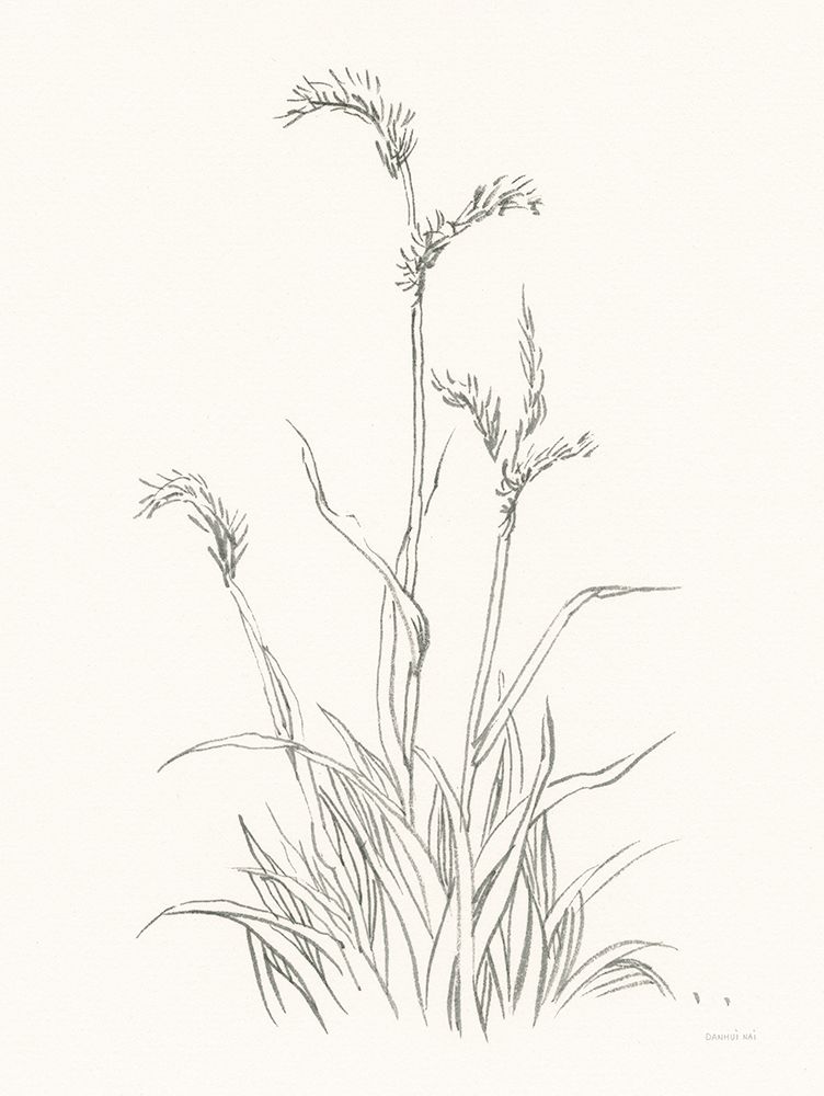 Farm Nostalgia Flowers V Dark Gray art print by Danhui Nai for $57.95 CAD