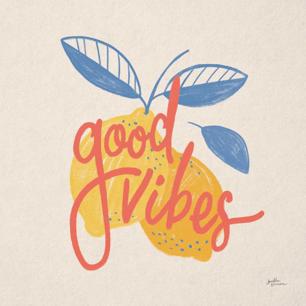 Good Vibes Lemons I Bright art print by Janelle Penner for $57.95 CAD
