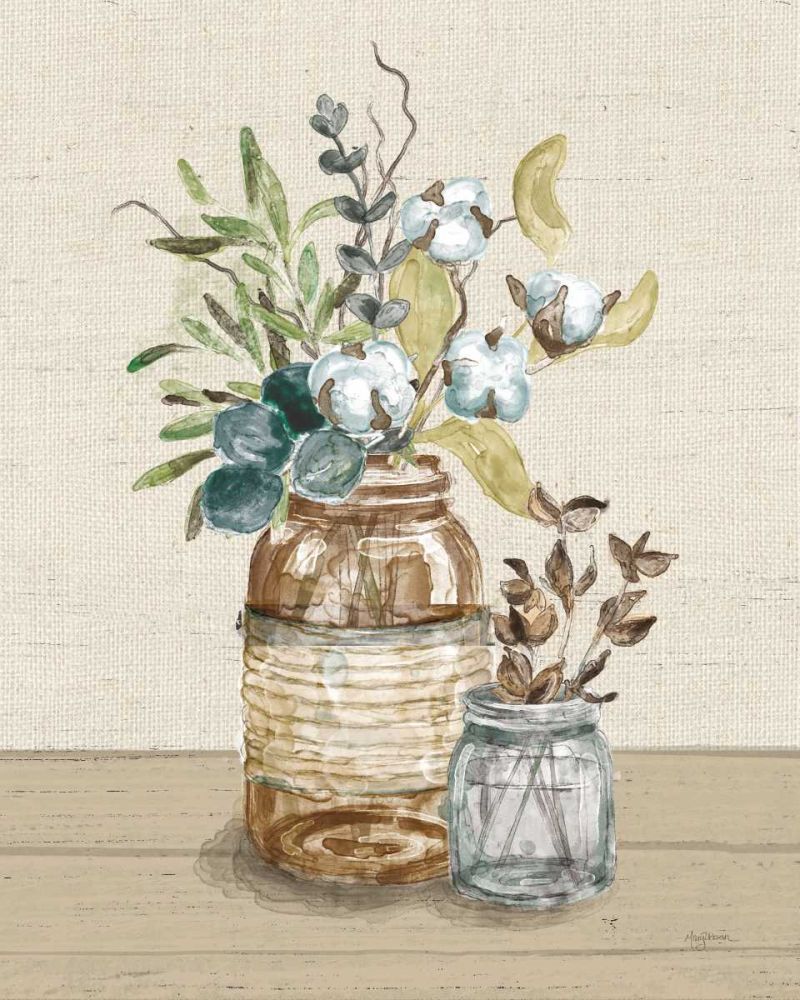 Cotton Bouquet III Cream art print by Mary Urban for $57.95 CAD