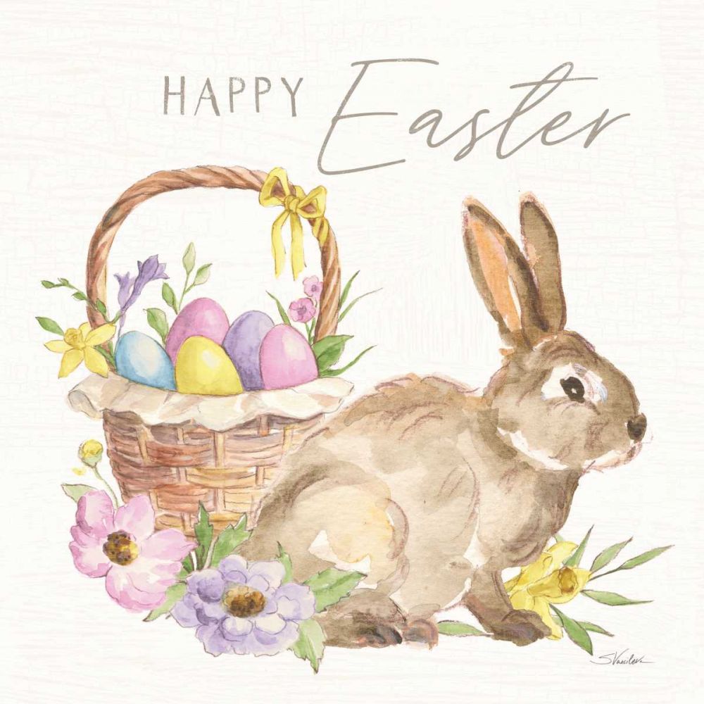 Happy Easter VII Bright art print by Silvia Vassileva for $57.95 CAD