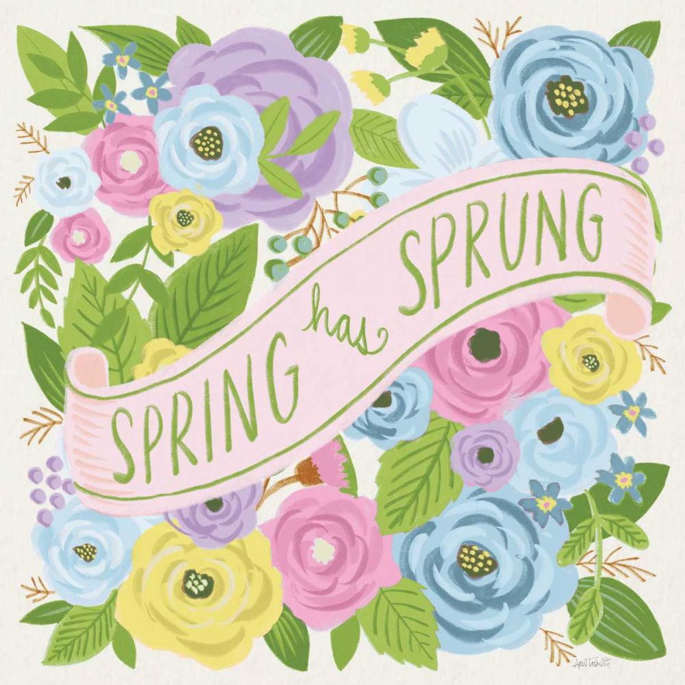 Spring Has Sprung I Bright art print by Anne Tavoletti for $57.95 CAD