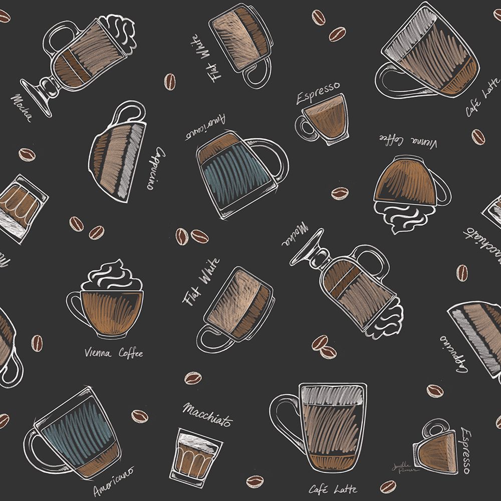 Coffee Guide Pattern IA art print by Janelle Penner for $57.95 CAD