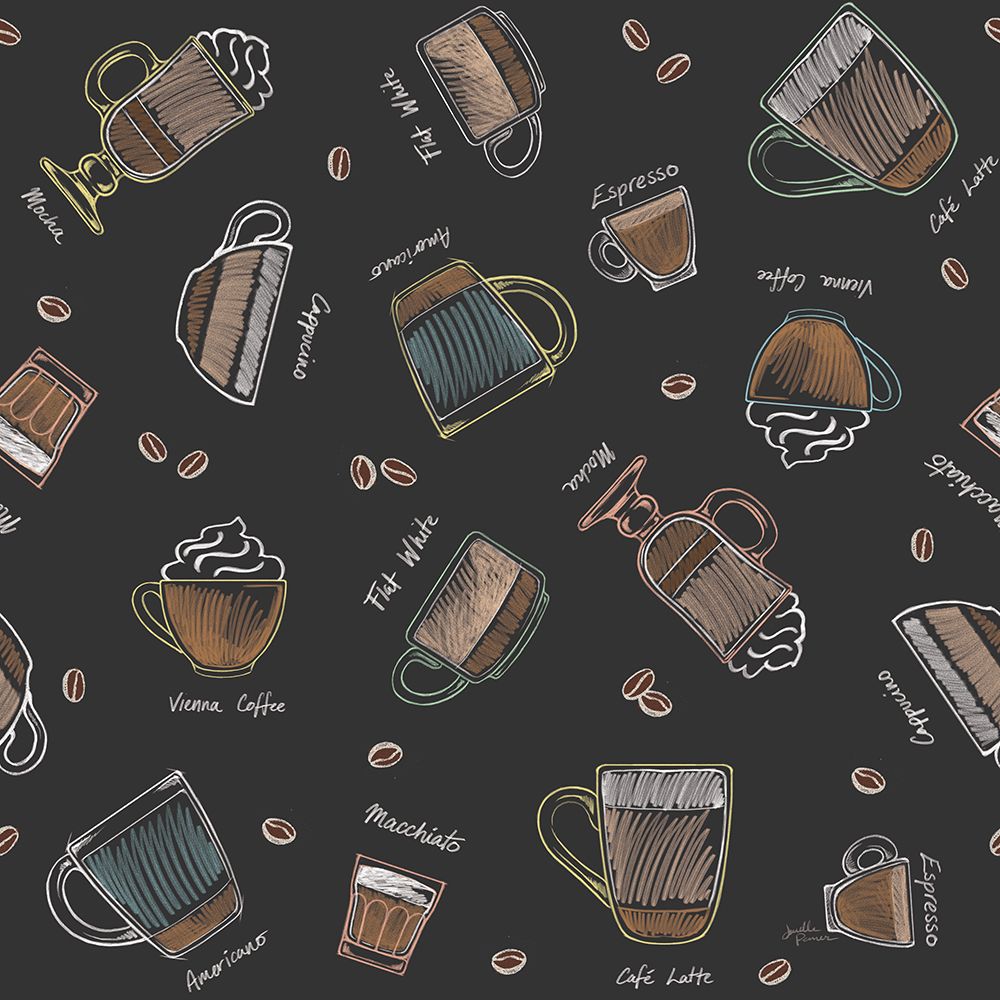 Coffee Guide Pattern IB art print by Janelle Penner for $57.95 CAD