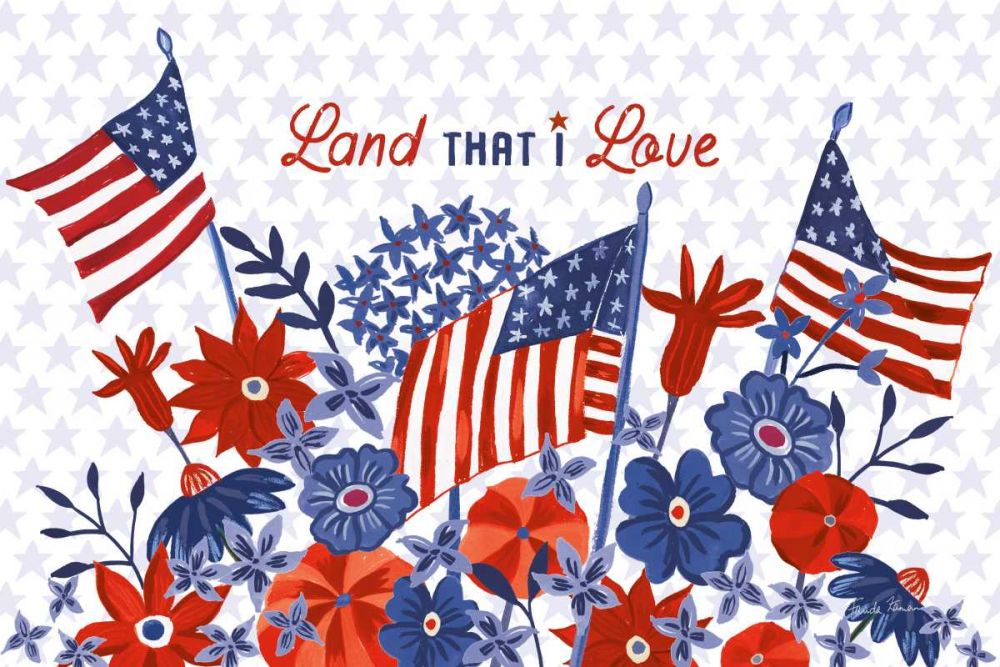 America the Beautiful I Love art print by Farida Zaman for $57.95 CAD