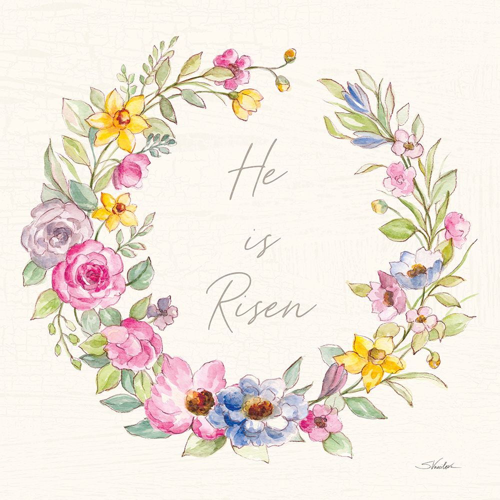 Happy Easter IV Risen art print by Silvia Vassileva for $57.95 CAD