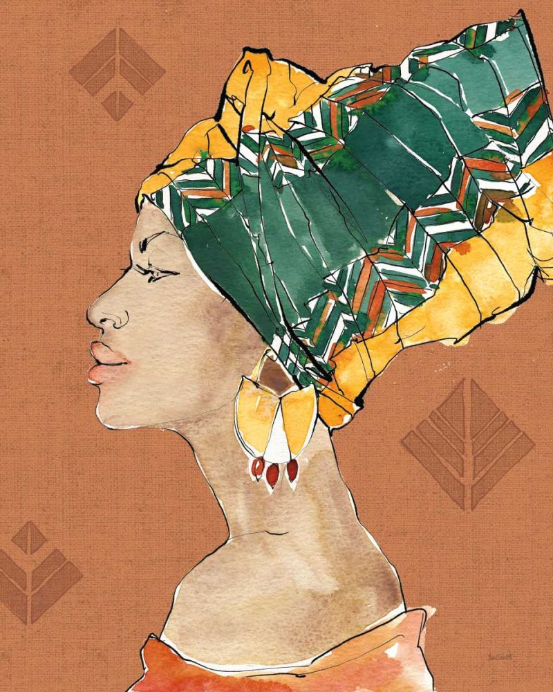 African Flair VII Warm art print by Anne Tavoletti for $57.95 CAD