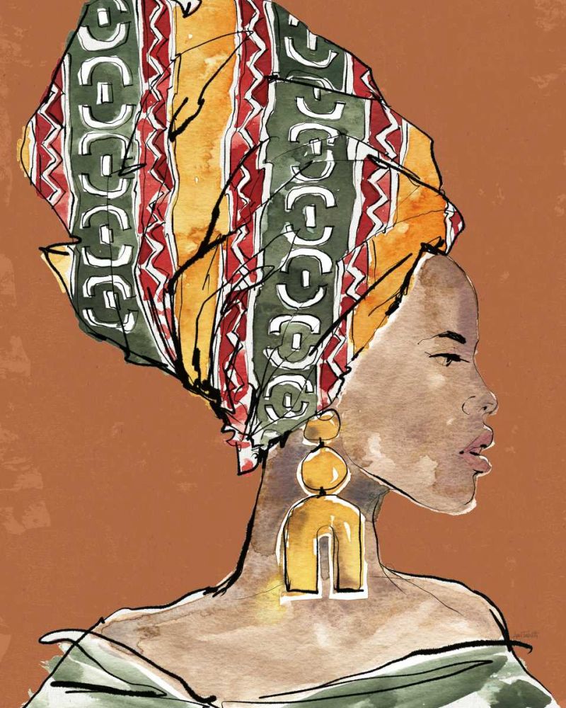 African Flair V Earthy art print by Anne Tavoletti for $57.95 CAD