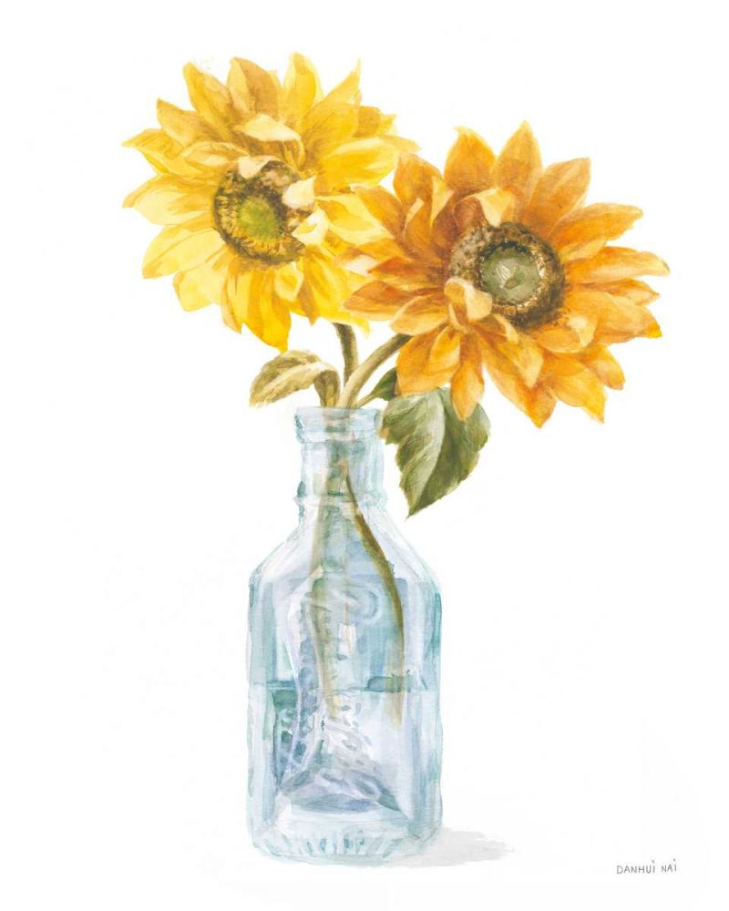 Fresh Cut Sunflowers I art print by Danhui Nai for $57.95 CAD