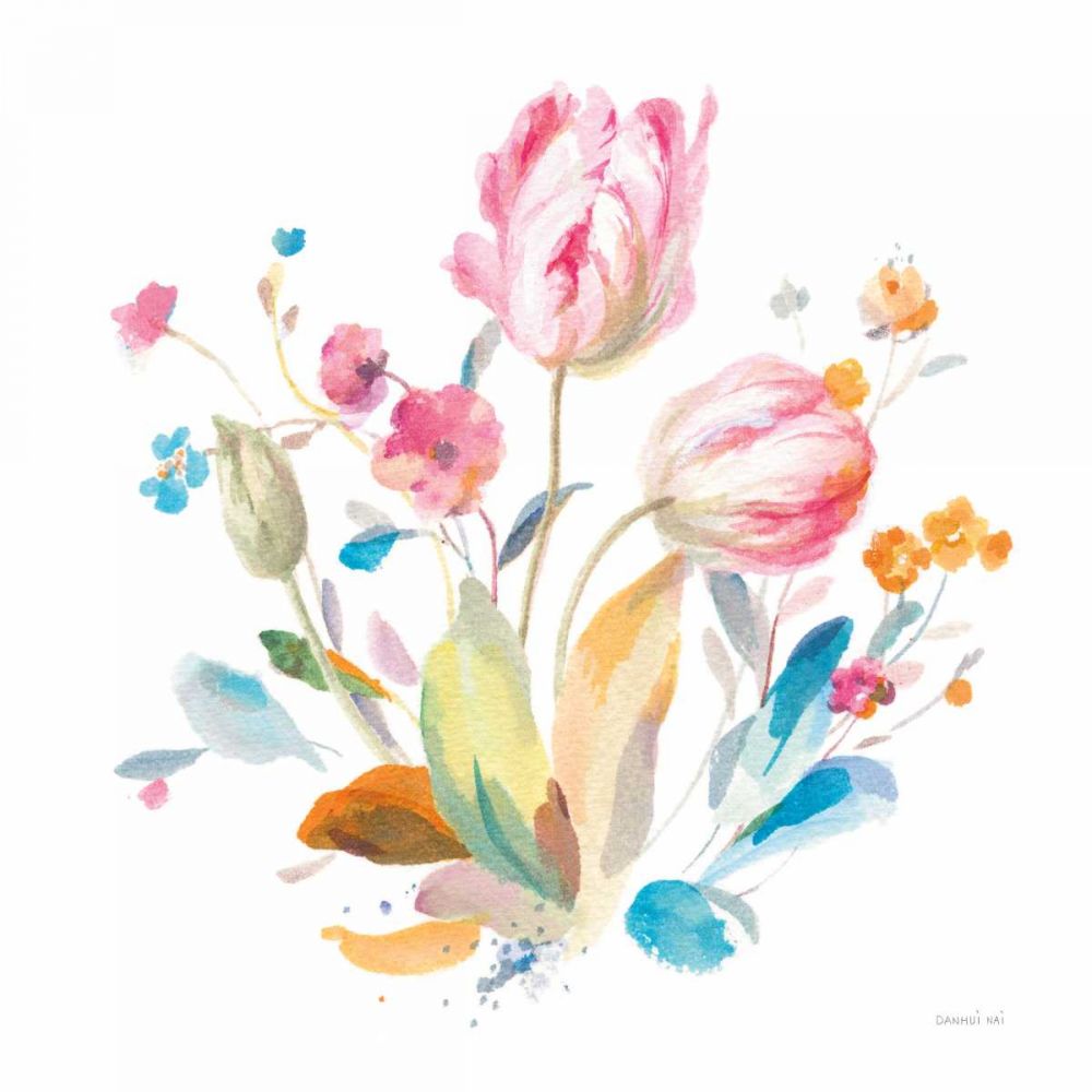 Spring Tulips I art print by Danhui Nai for $57.95 CAD
