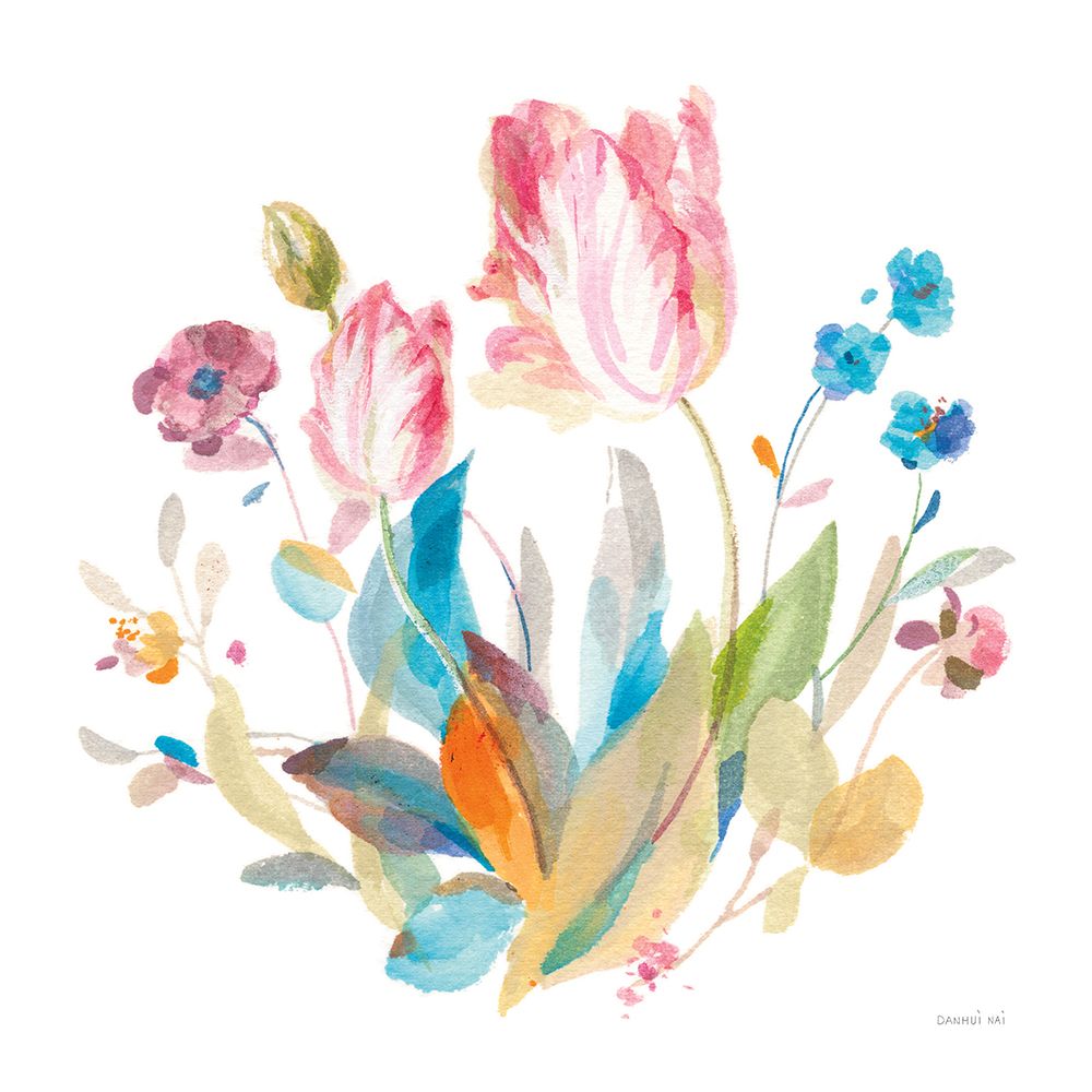 Spring Tulips II art print by Danhui Nai for $57.95 CAD