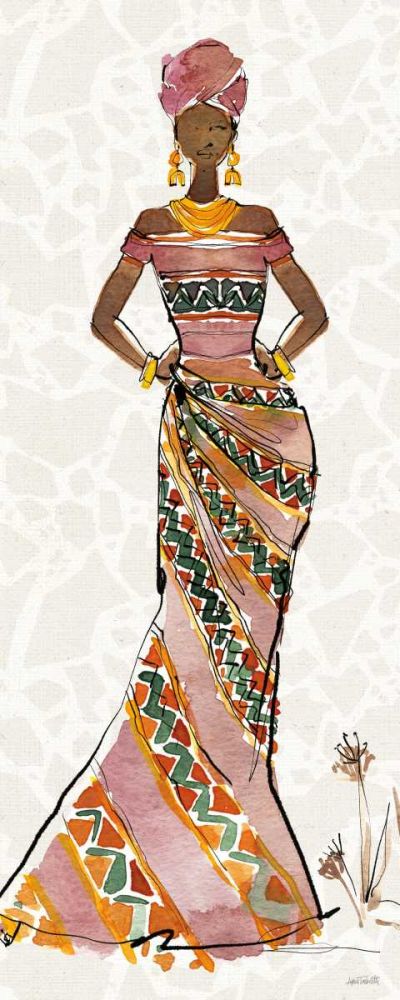 African Flair X No Vase art print by Anne Tavoletti for $57.95 CAD