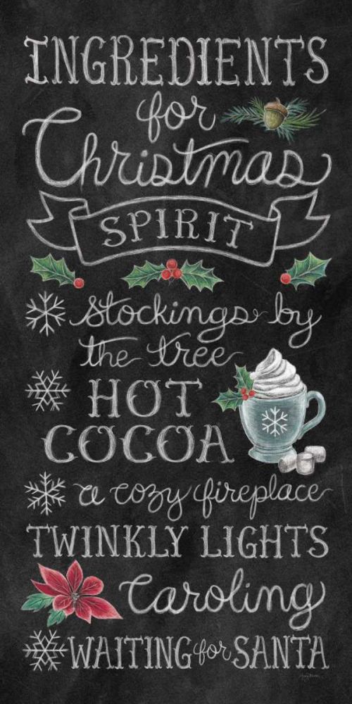 Christmas Chalk X art print by Mary Urban for $57.95 CAD