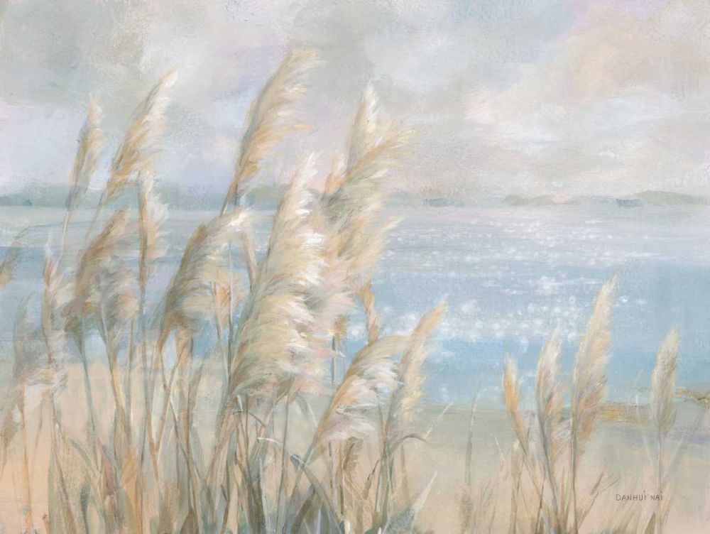 Seaside Pampas Grass art print by Danhui Nai for $57.95 CAD