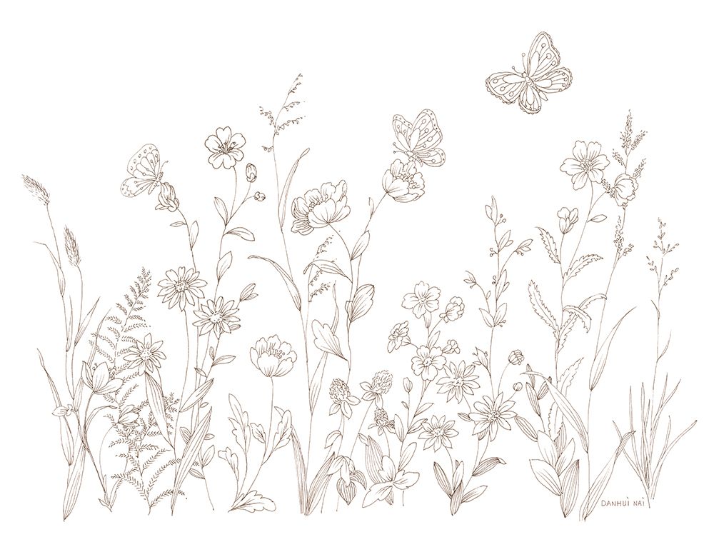 Butterfly Garden art print by Danhui Nai for $57.95 CAD