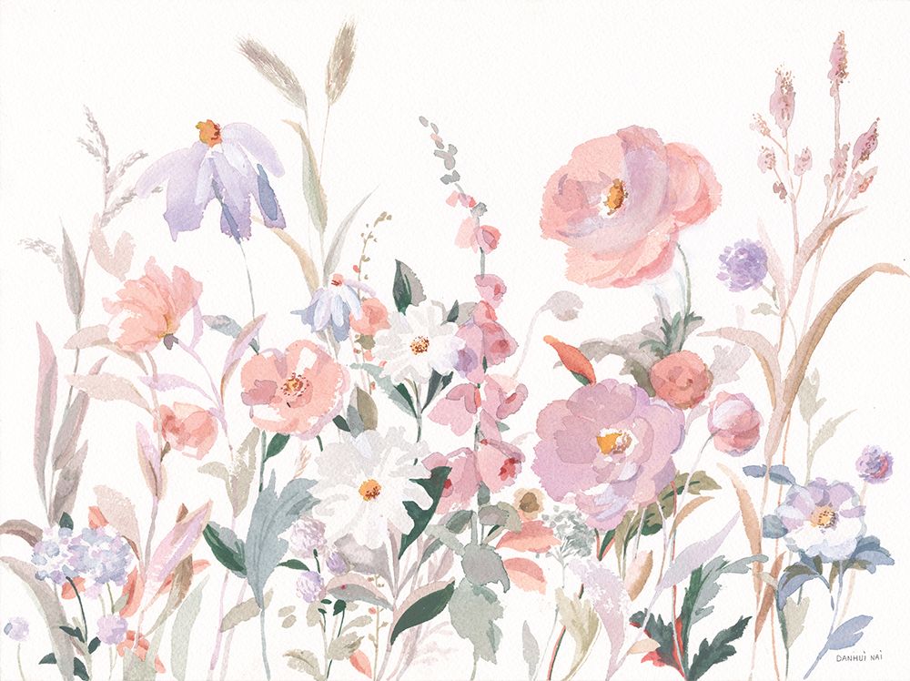 Boho Wildflowers art print by Danhui Nai for $57.95 CAD
