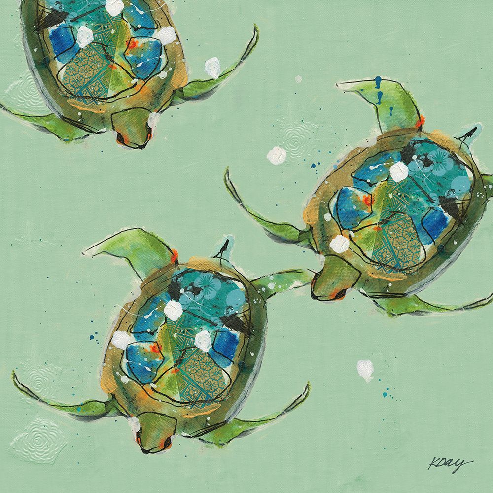 Sea Turtles art print by Kellie Day for $57.95 CAD