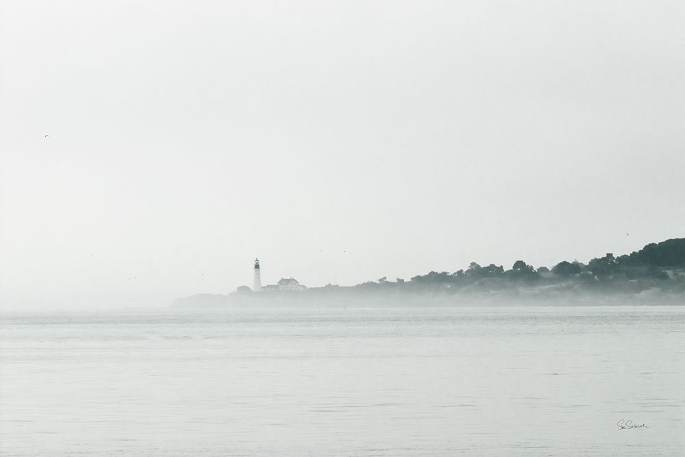 Foggy Lighthouse art print by Sue Schlabach for $57.95 CAD