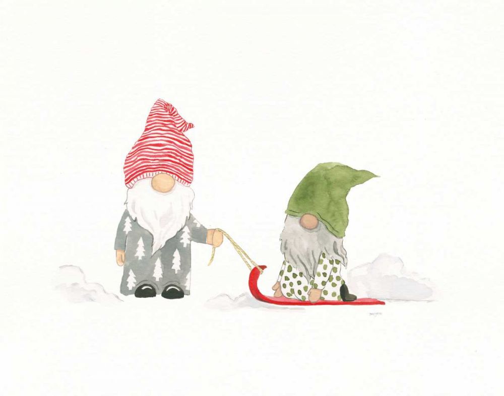 Winter Gnomes III Bright art print by Jenaya Jackson for $57.95 CAD