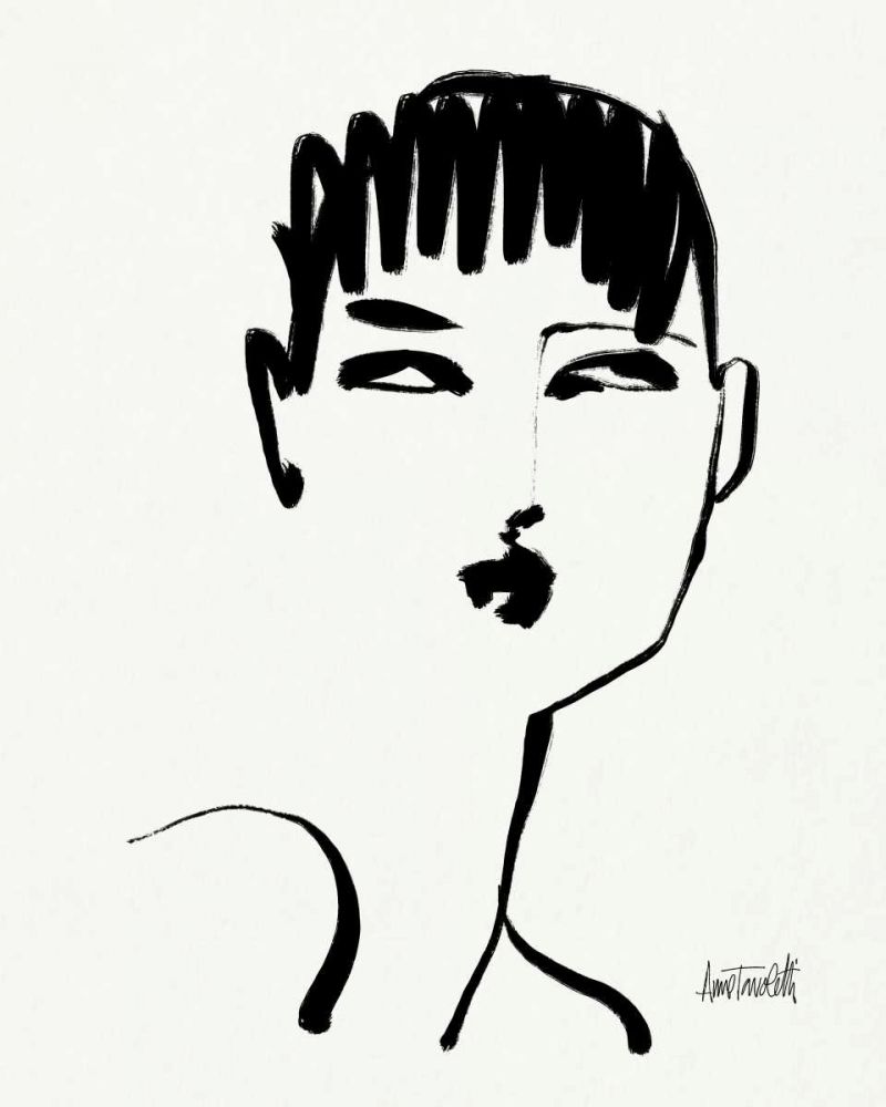 Brush Portrait VII art print by Anne Tavoletti for $57.95 CAD