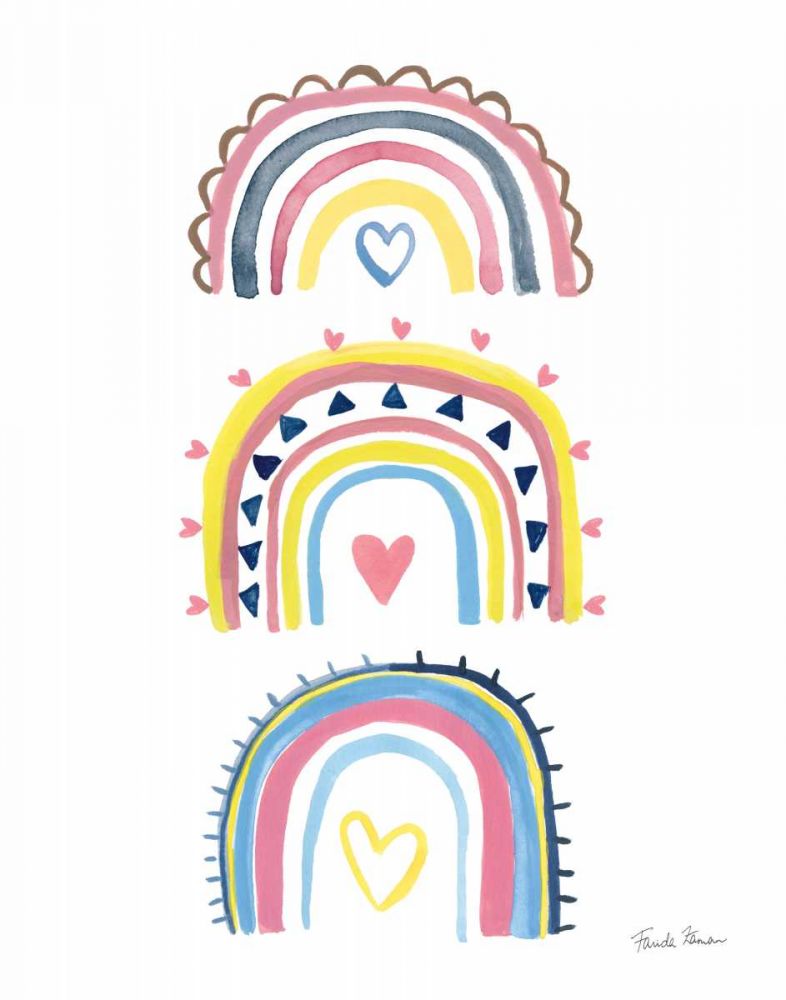 Happy Rainbow I art print by Farida Zaman for $57.95 CAD