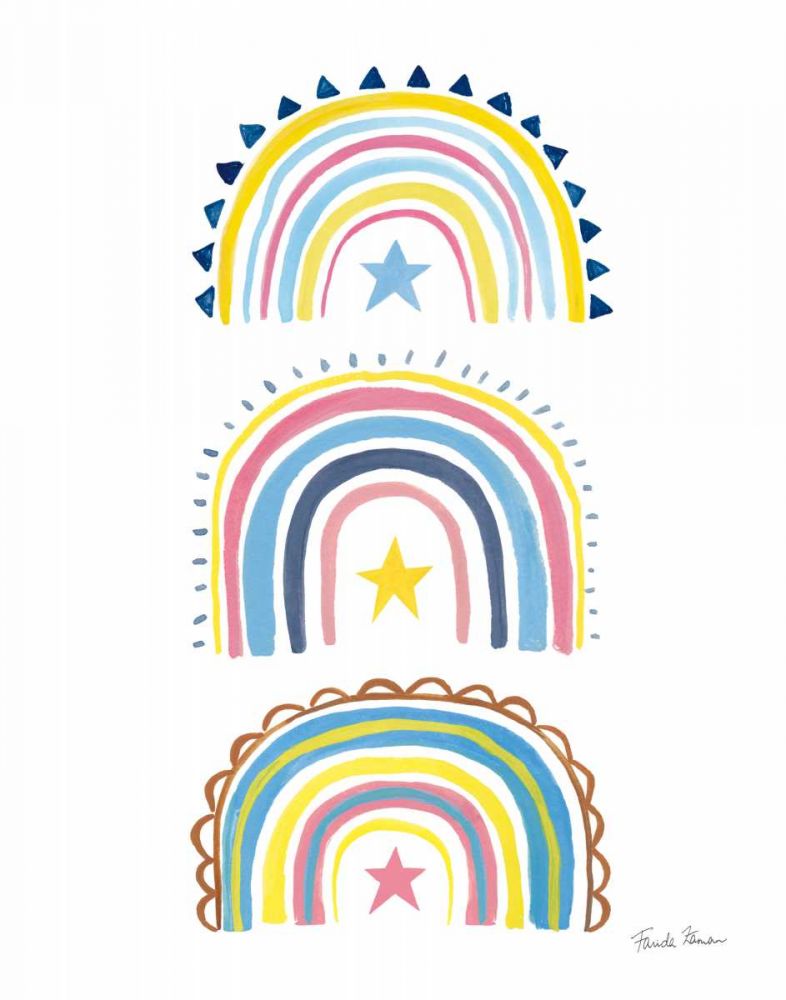 Happy Rainbow II art print by Farida Zaman for $57.95 CAD