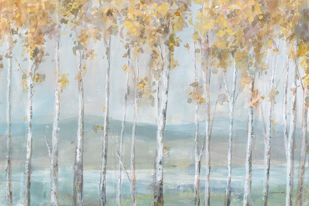 Lakeview Birches art print by Danhui Nai for $57.95 CAD