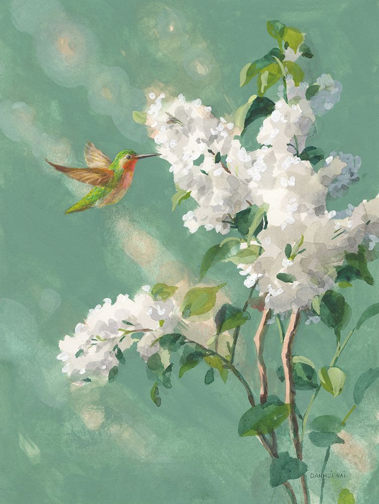 Hummingbird Spring I art print by Danhui Nai for $57.95 CAD