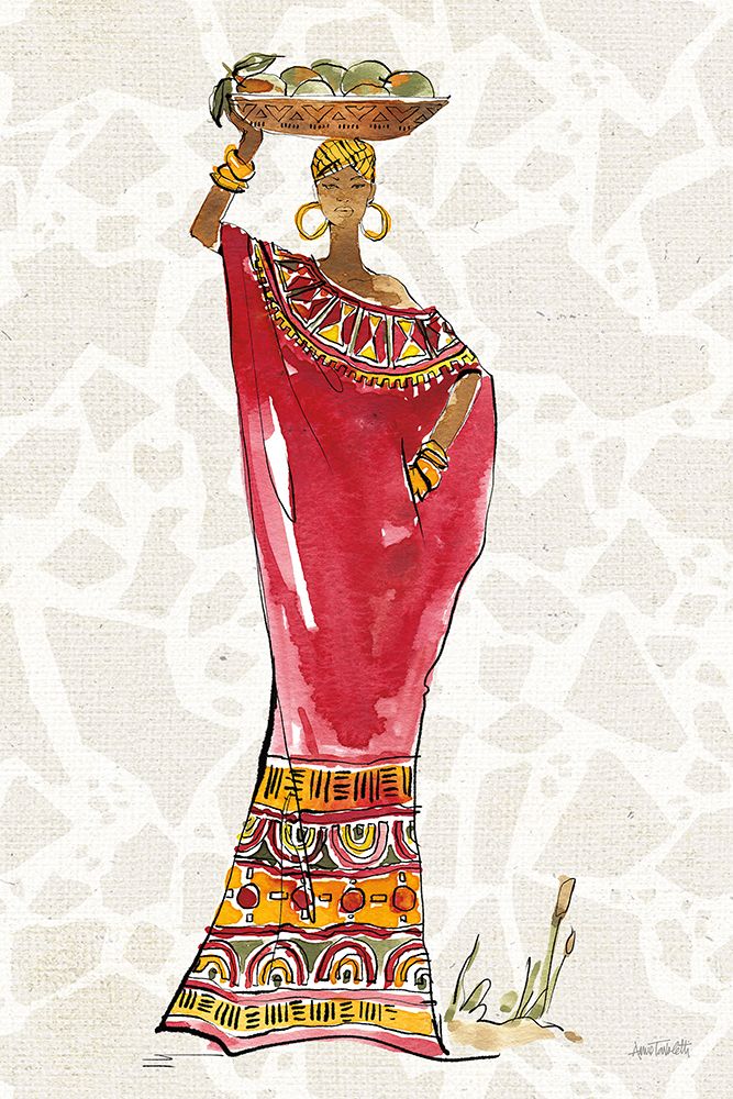 African Flair IX B art print by Anne Tavoletti for $57.95 CAD