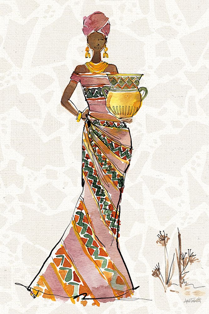 African Flair X B art print by Anne Tavoletti for $57.95 CAD