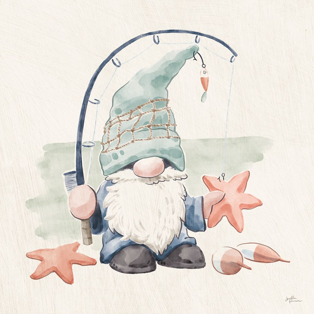 Beach Gnomes I art print by Janelle Penner for $57.95 CAD