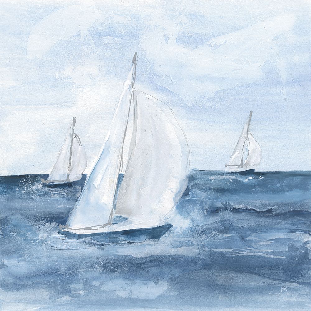 Sailboats V art print by Chris Paschke for $57.95 CAD