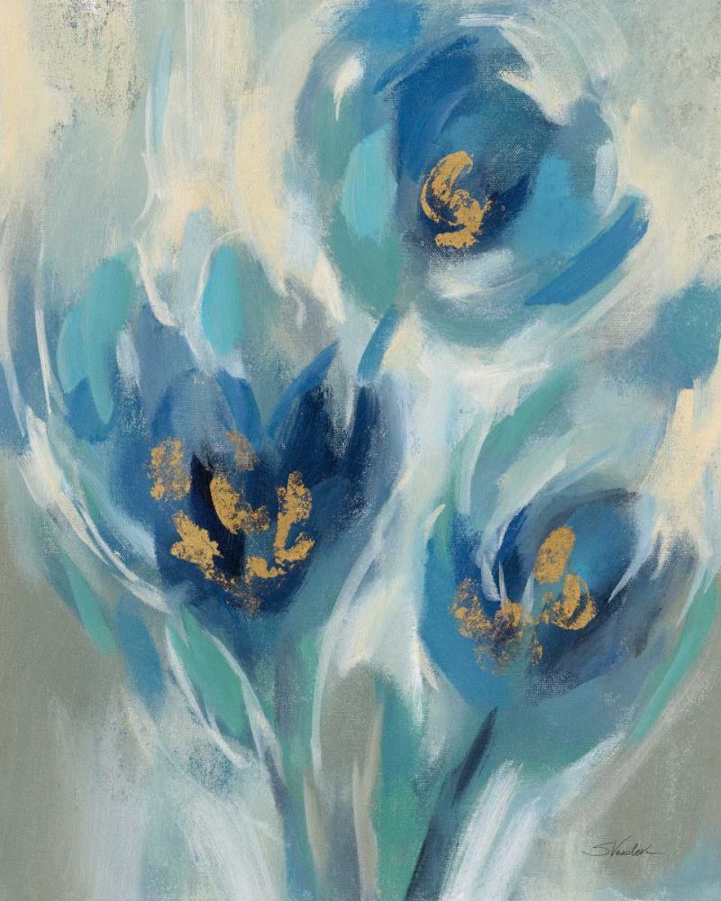 Blue Fairy Tale Floral I art print by Silvia Vassileva for $57.95 CAD