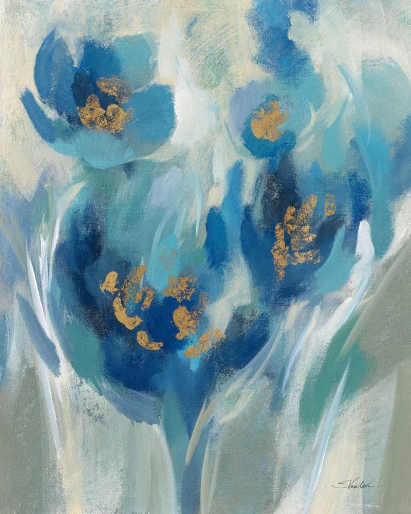 Blue Fairy Tale Floral II art print by Silvia Vassileva for $57.95 CAD
