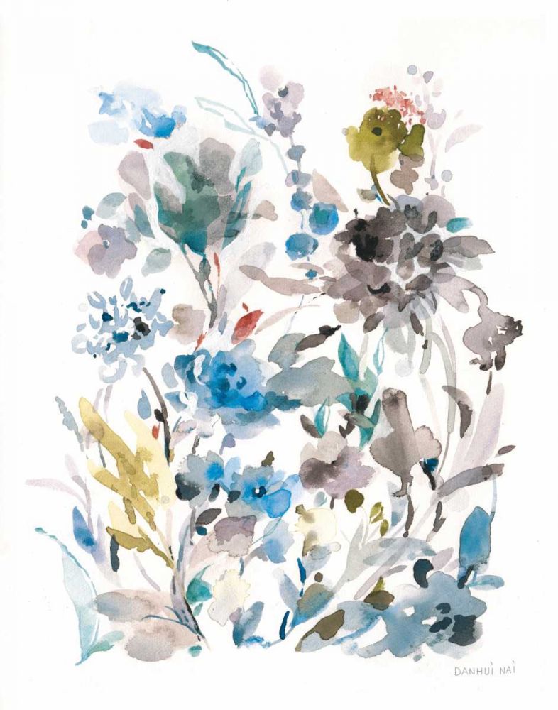 Breezy Florals II Colorful art print by Danhui Nai for $57.95 CAD