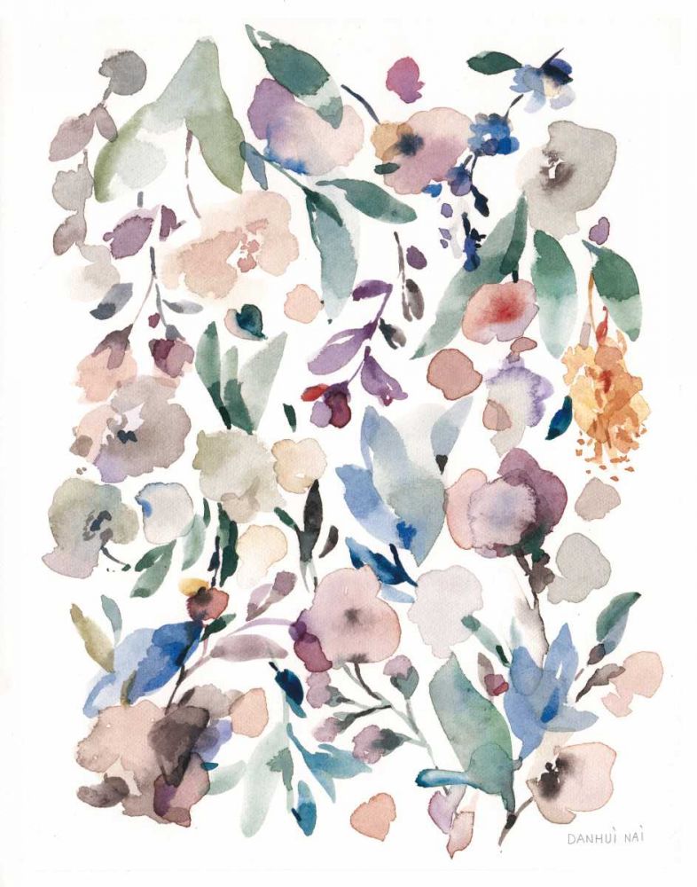 Breezy Florals III Colorful art print by Danhui Nai for $57.95 CAD