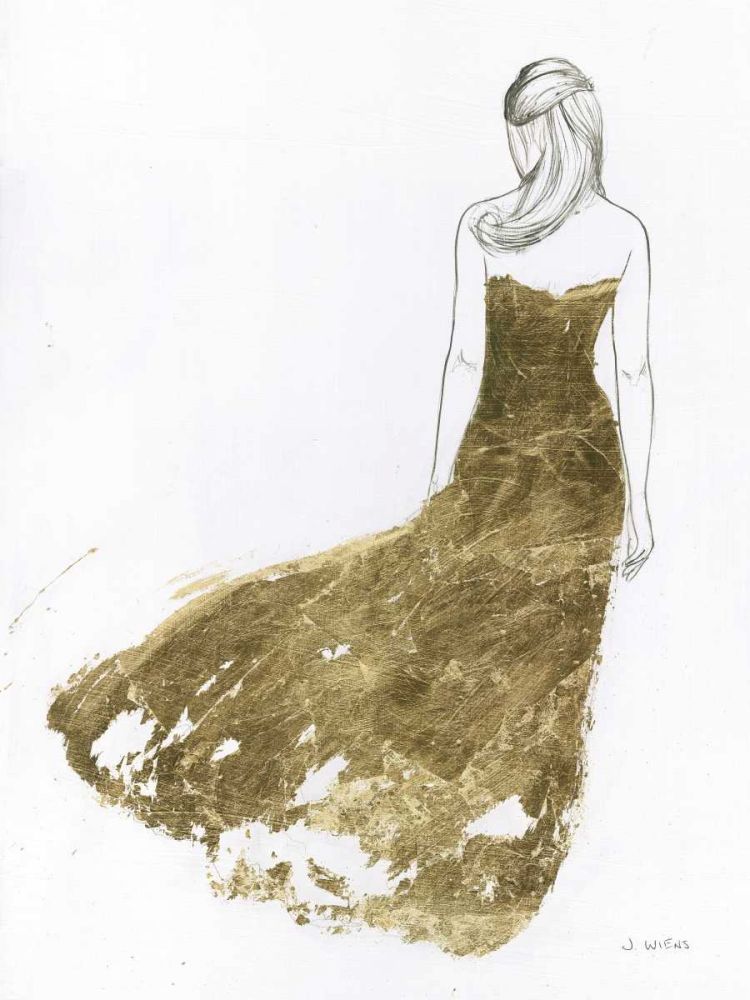 Gold Dress I art print by James Wiens for $57.95 CAD