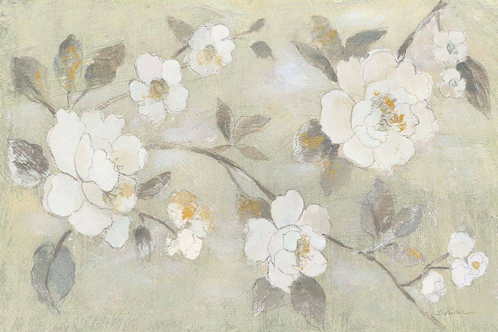 Romantic Spring Flowers I White Horizontal art print by Silvia Vassileva for $57.95 CAD