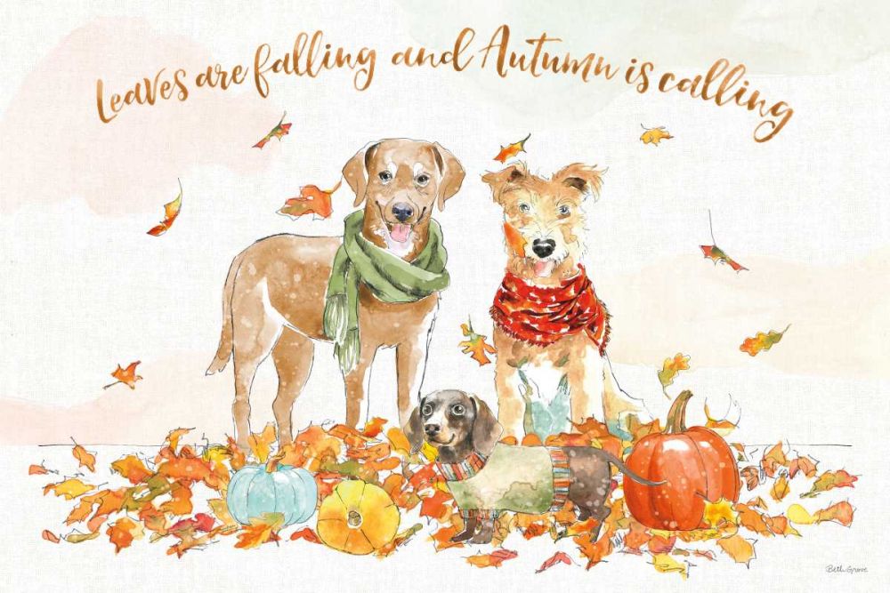 Harvest Dogs I v2 art print by Beth Grove for $57.95 CAD