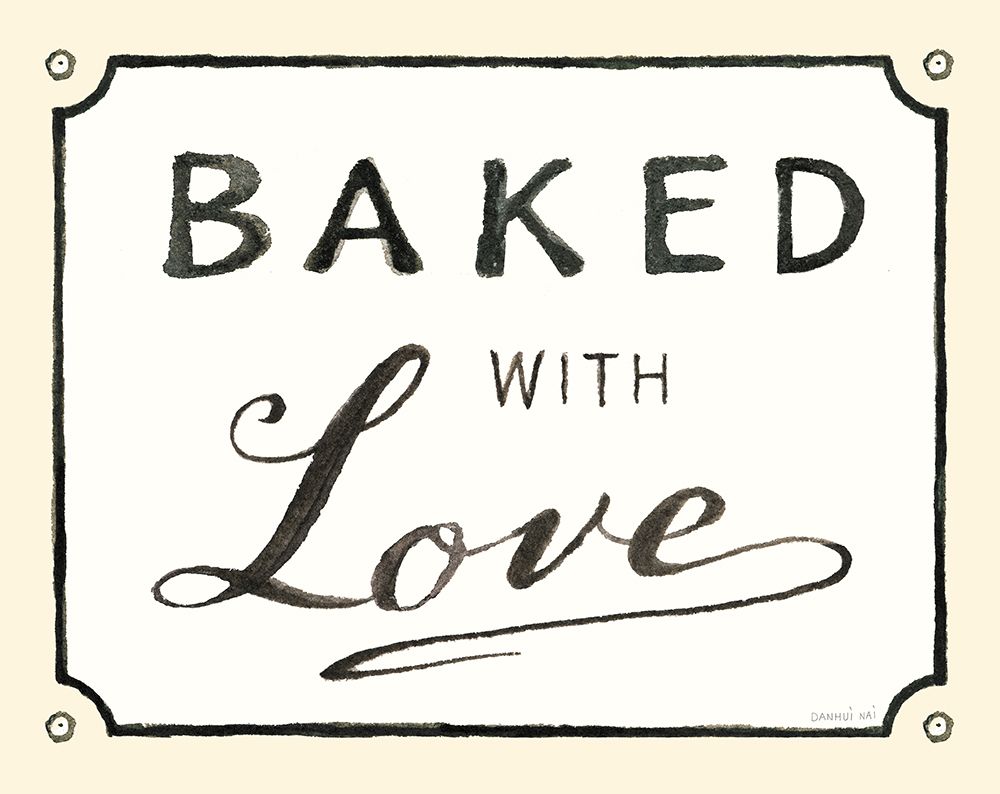 Baked with Love art print by Danhui Nai for $57.95 CAD